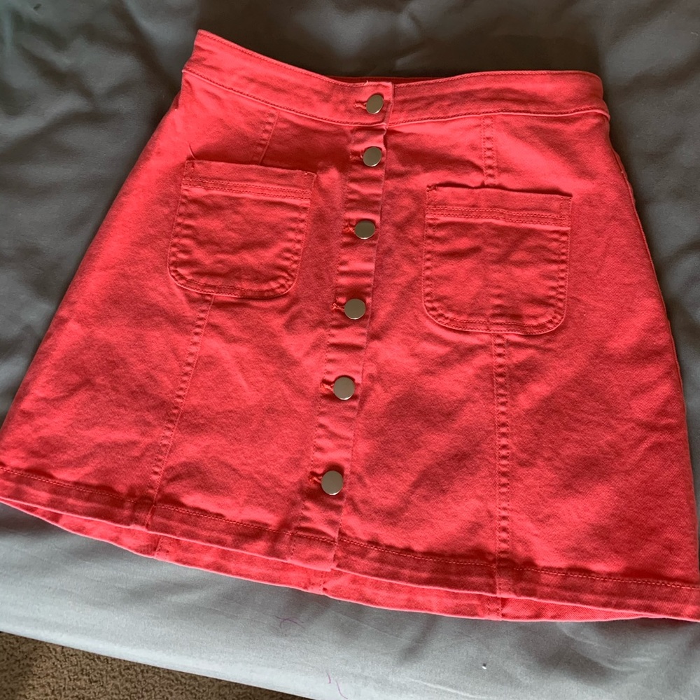 hot pink skirt
